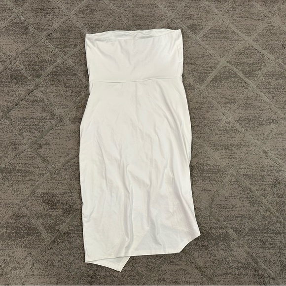 Susana Monaco Strapless Side Pleat Dress in Sugar Large L - Picture 5 of 6
